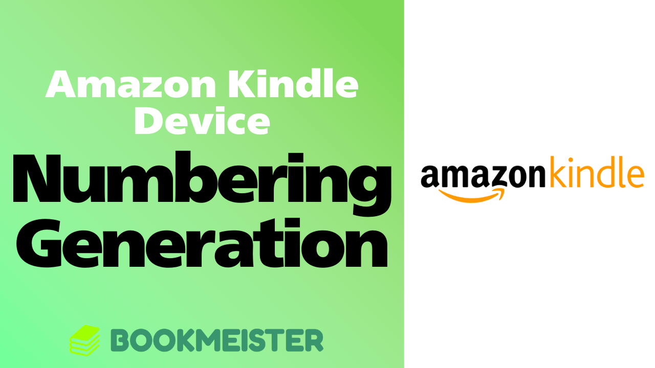 What Does Amazon Kindle Device Numbering “Generation” Mean?